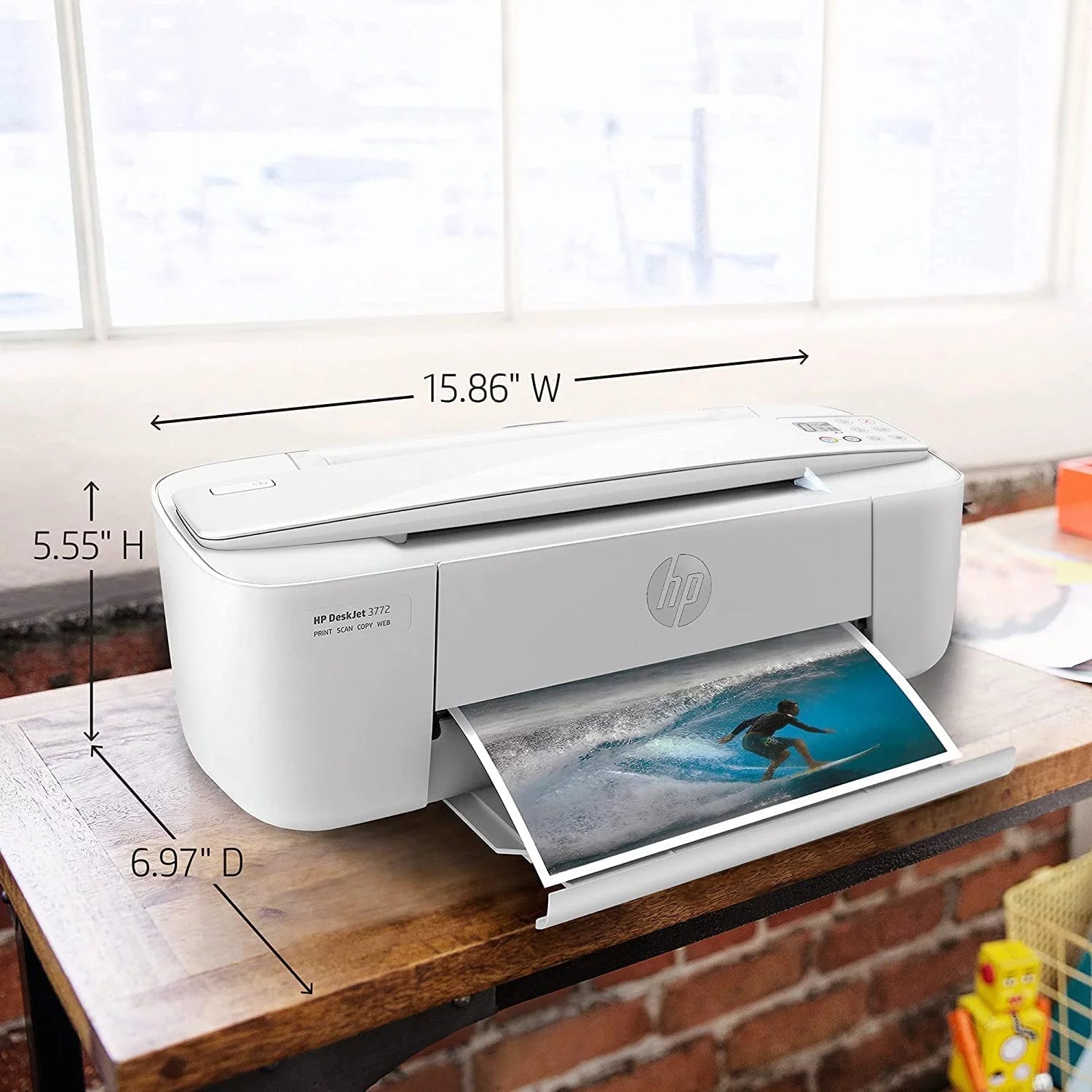 Wireless Color Inkjet Printer with LCD, Print Scan Copy O265