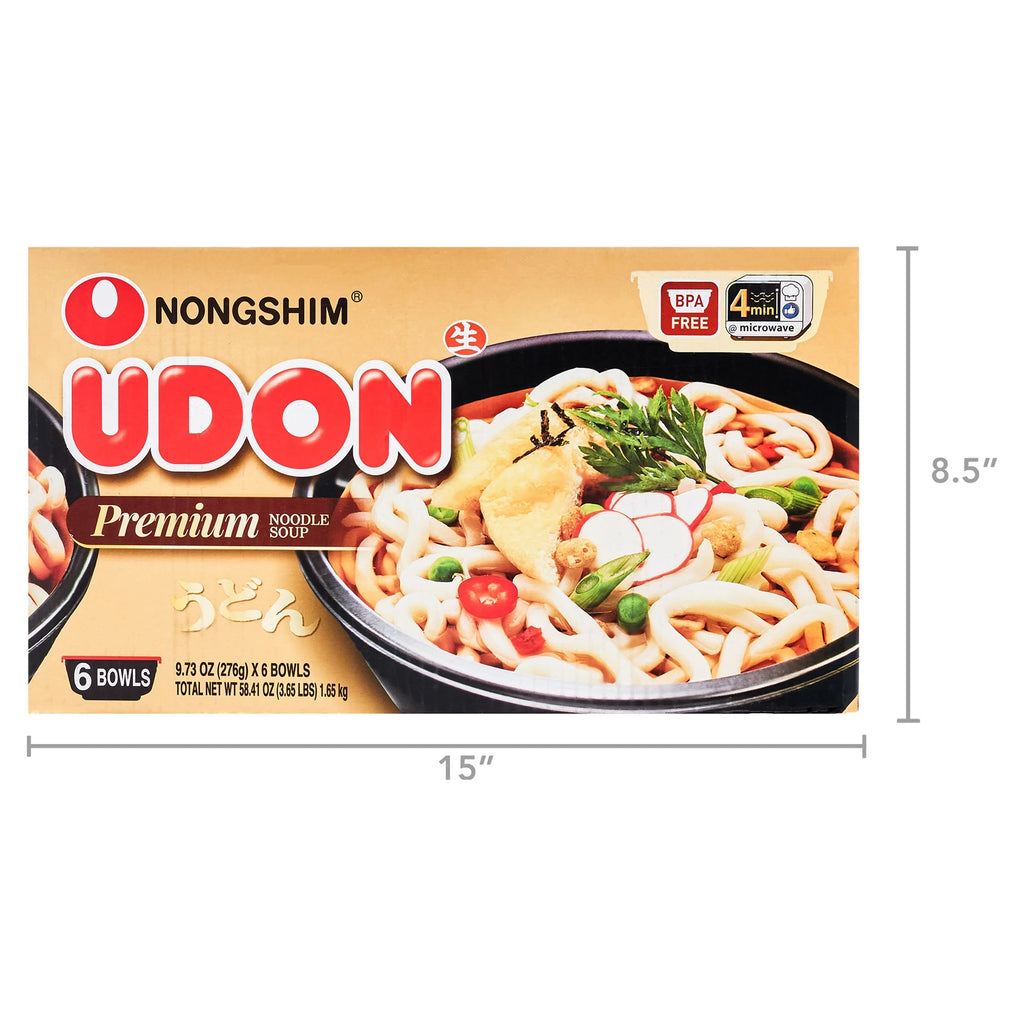 Udon Noodle Soup Bowl, 9.73oz x 6 Count X145873