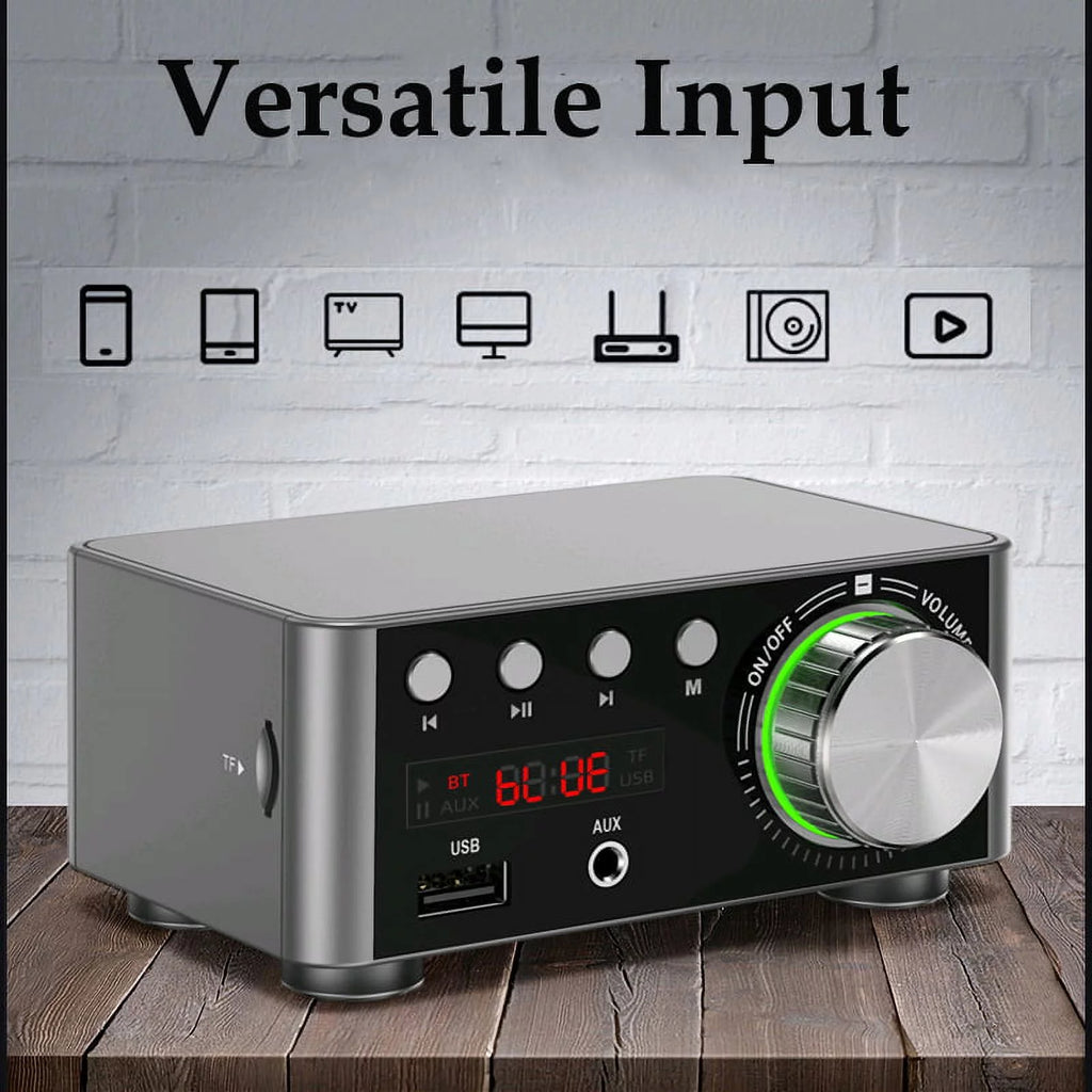 Digital Amplifier 100W Dual Channel Stereo Audio Receiver L54478