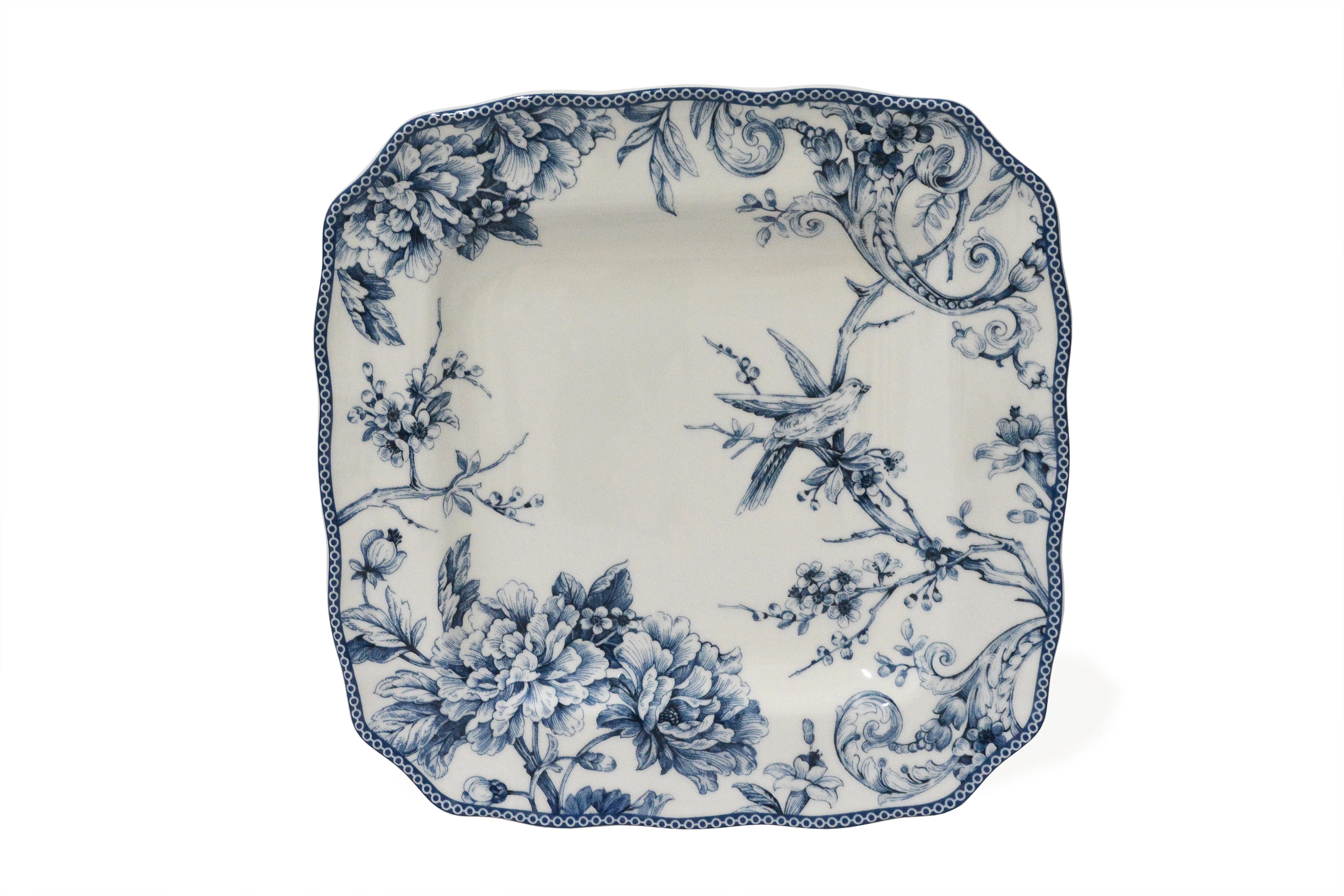 Blue Toile Porcelain Dinnerware Set, 16-Piece G2070