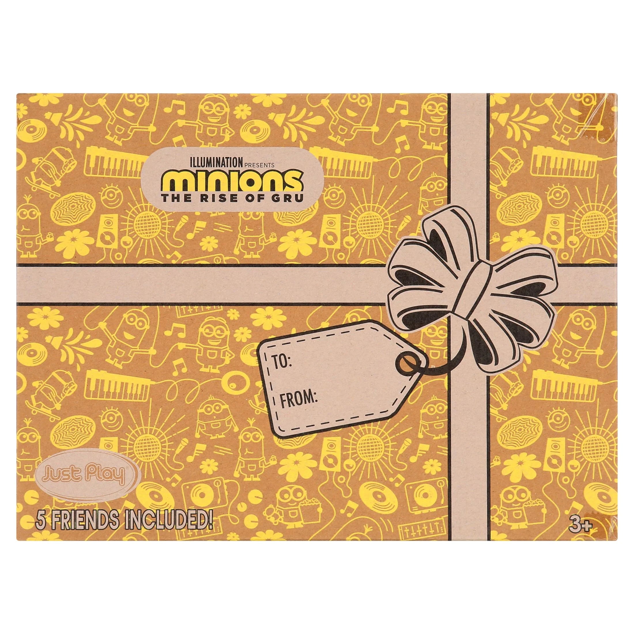 Minions and Gru Small Plush 5-Piece Collector Set, Kids Toys for Ages 3 Up C491089