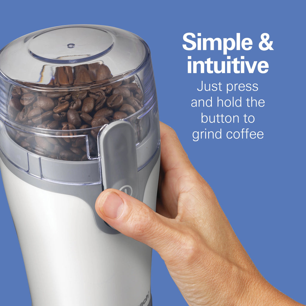 Coffee and Spice Grinder, White with Gray Accents L5821