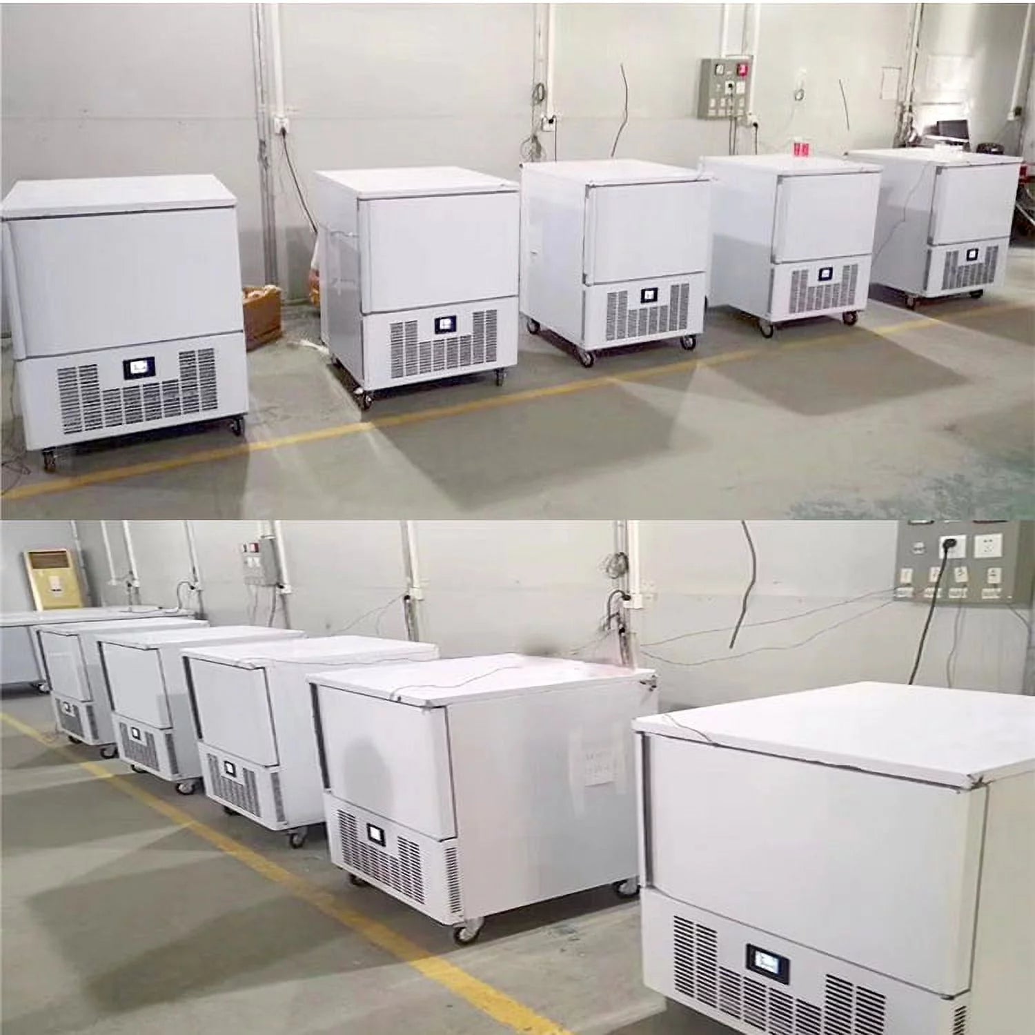 Commercial 3-Tray Blast Chiller & Freezer for Ice Cream, Chicken, Fish, Dessert O885129