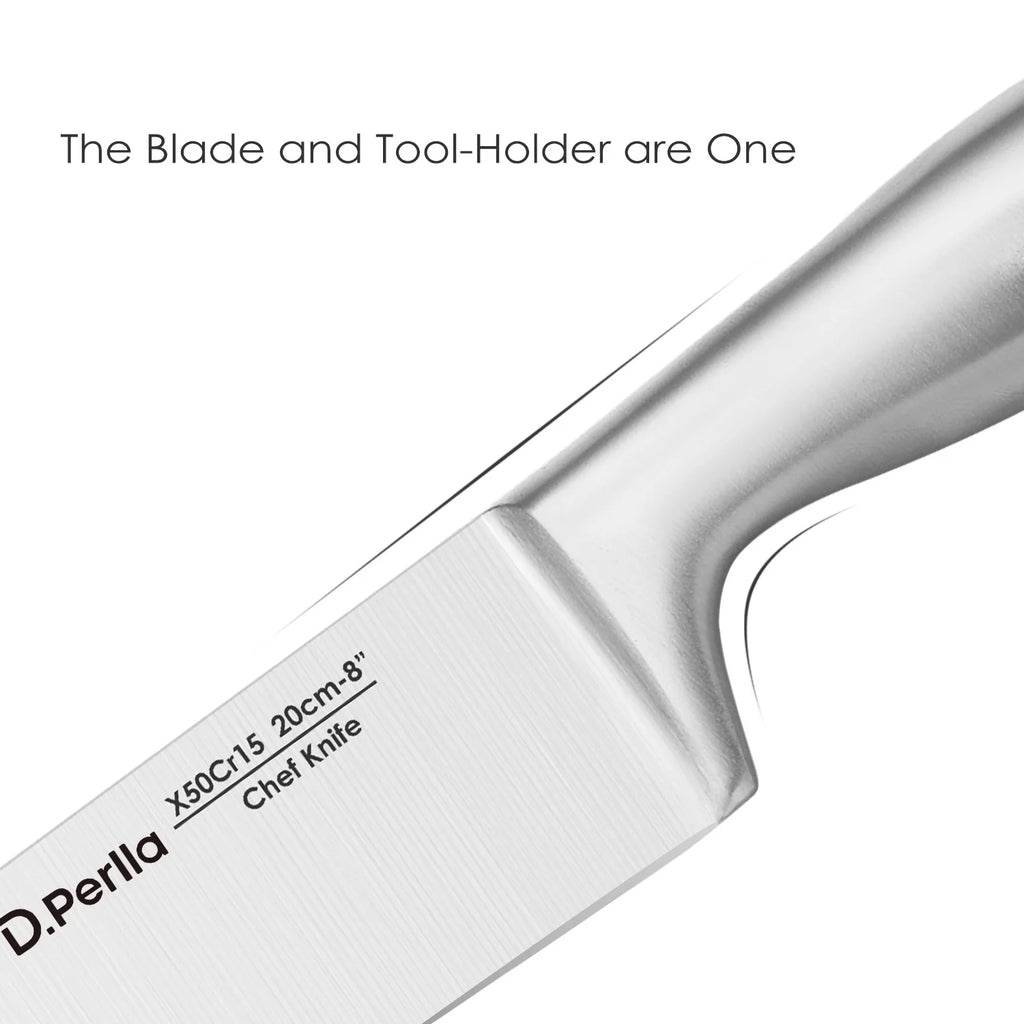 High Carbon Stainless Steel Kitchen Knife Set, 14 Pieces with Acrylic Stand W999304