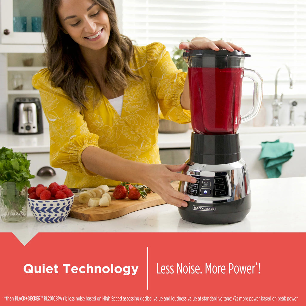 Quiet Blender with Glass Jar W8207