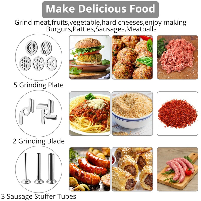 Metal Food Grinder Attachment for Meat and Sausage L52361