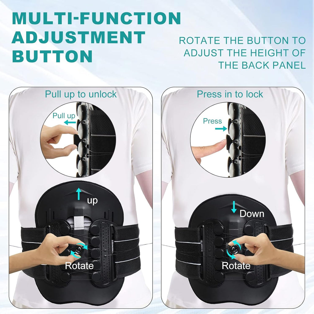 Spine Decompression Support Back Brace for Women & Men with Adjustable Pulley System O4013