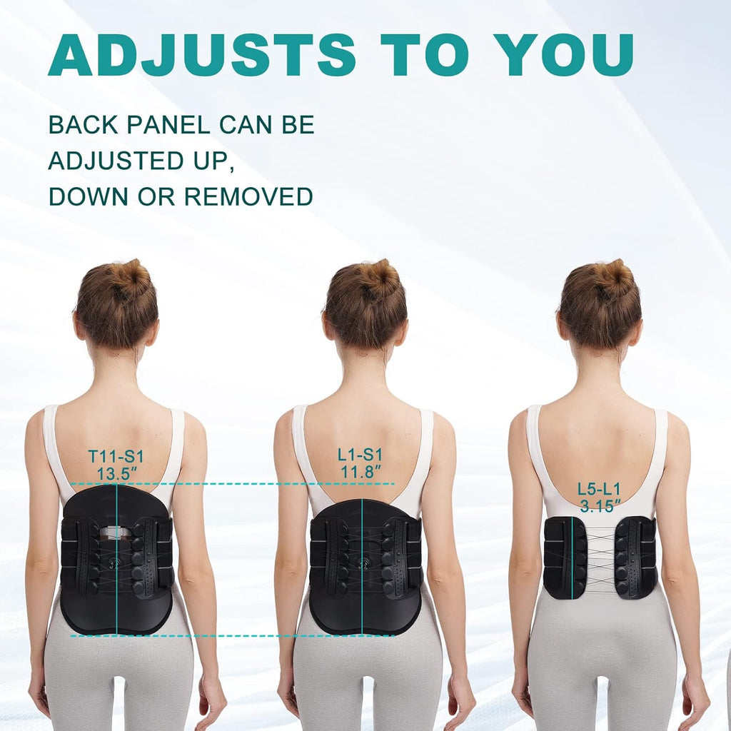 Spine Decompression Support Back Brace for Women & Men with Adjustable Pulley System O4013