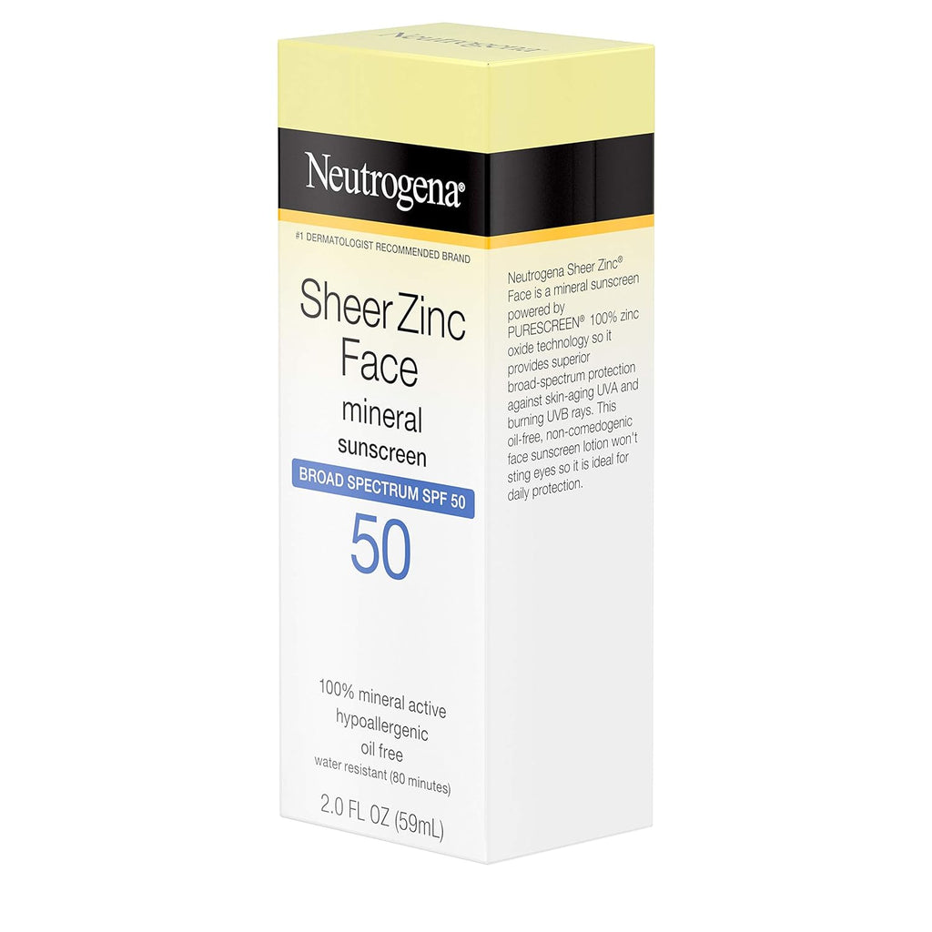 Mineral Face Sunscreen SPF 50, Oil-Free, 2 fl. oz F8367