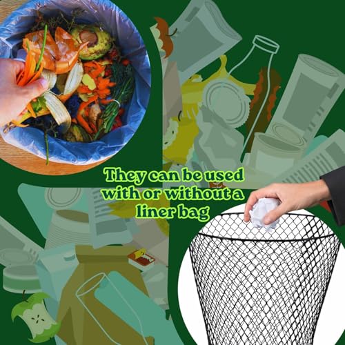 Wire Mesh Round Waste Basket, 9 Inch, Open Top, Black R372942