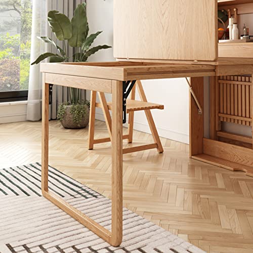 Wall Mounted Fold Out Dining Table with Storage Shelf D489657