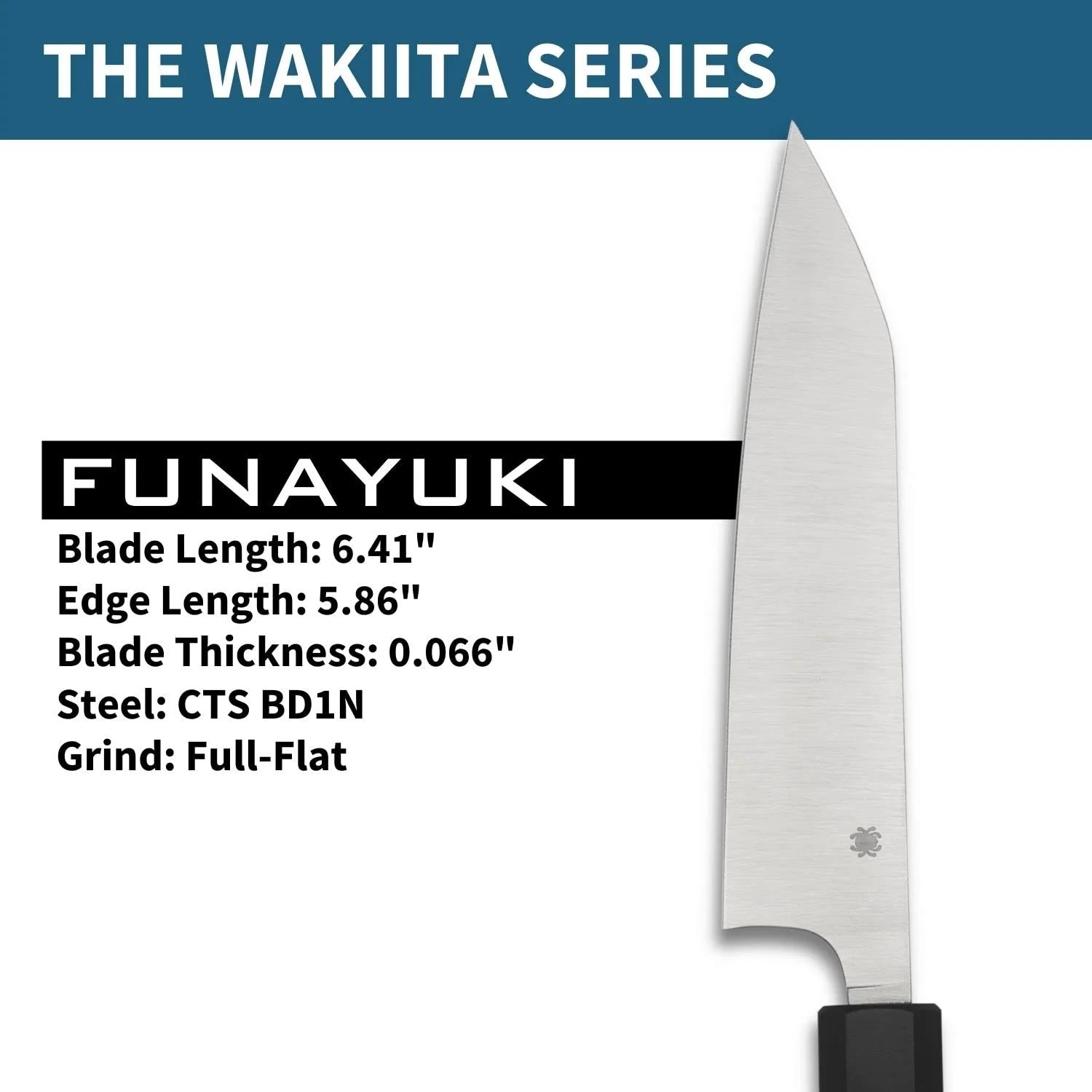 Funayuki Kitchen Knife with Black Polypropylene Handle T254241