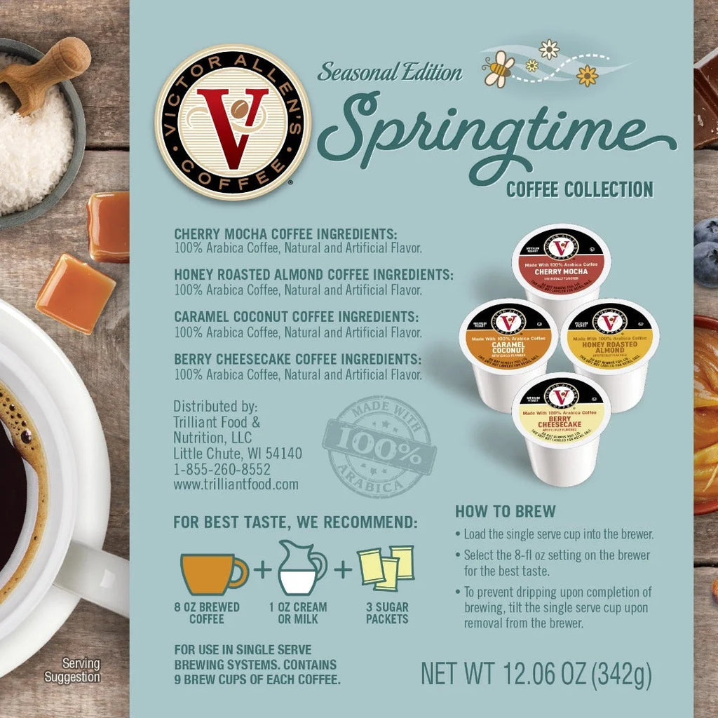 Springtime Variety Pack Medium Roast Coffee Pods, 96 Count I7177
