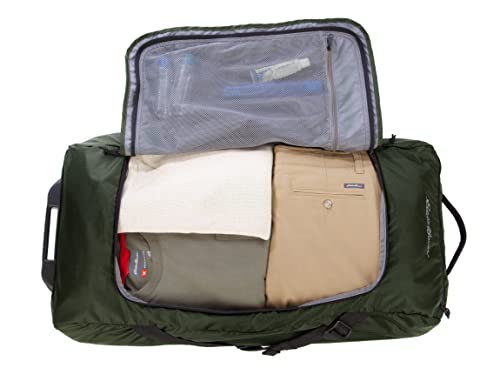 Rolling Duffel Bag with Telescoping Handle, Ripstop Polyester, 78L W611