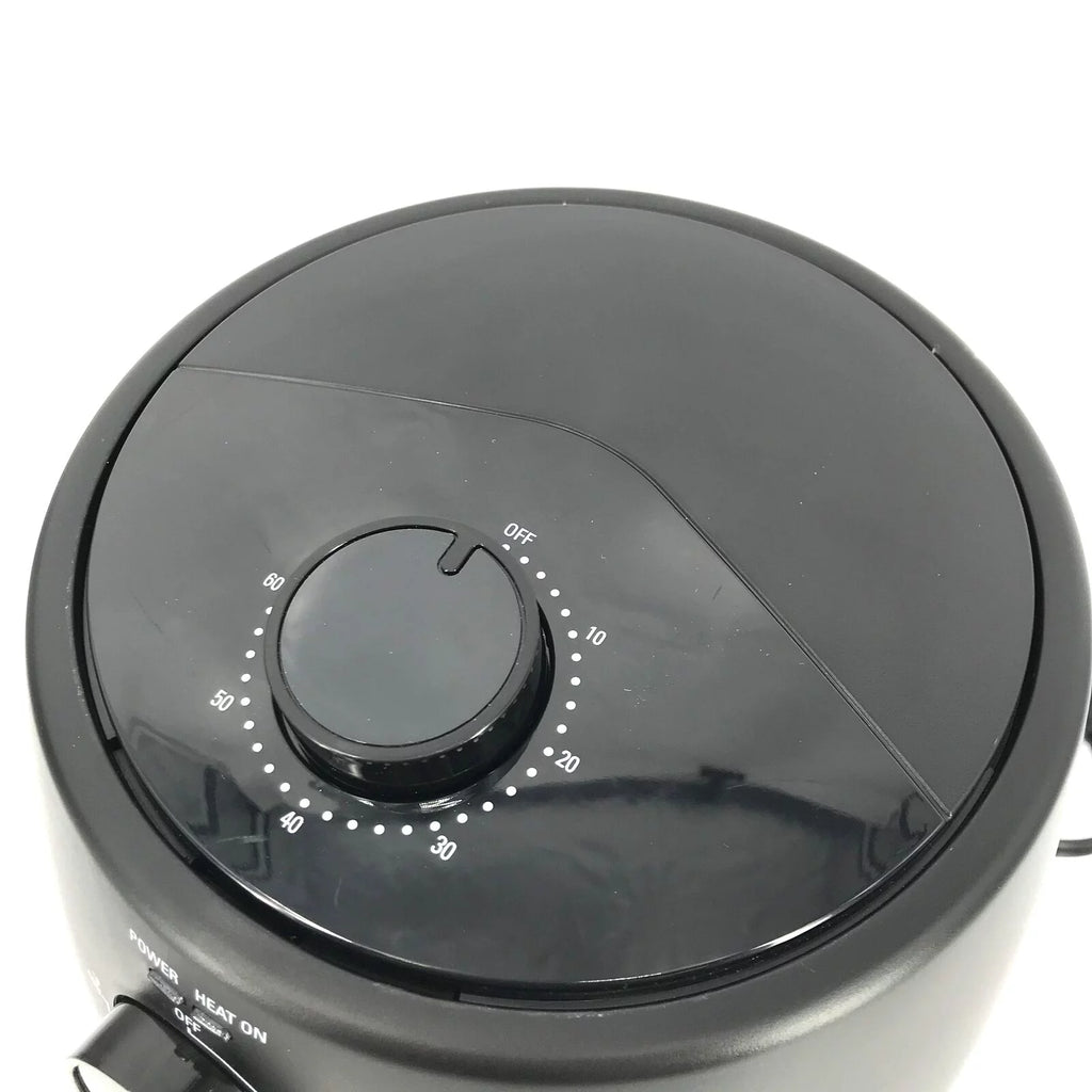 2qt Analog Air Fryer Matte Black U555