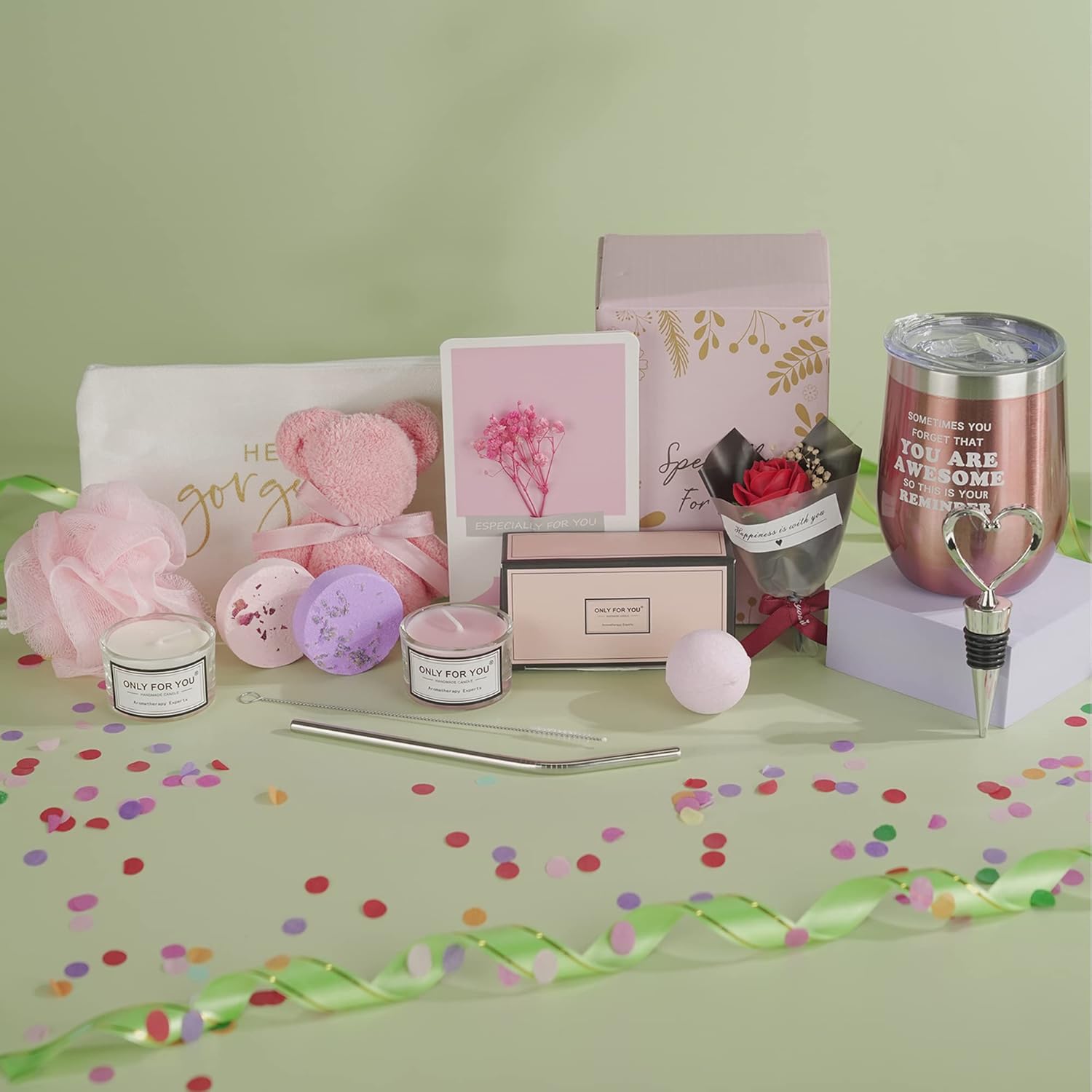 Relaxing Spa Gift Box Basket for Women Mom Sister S377816