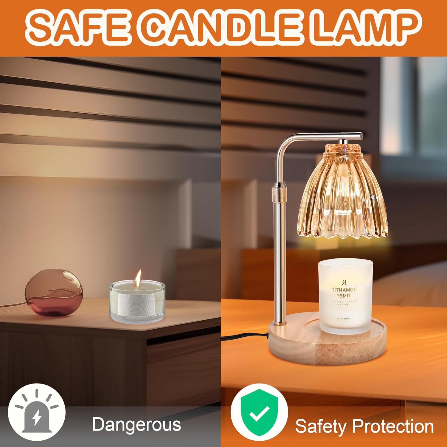 Candle Warmer Lamp with Timer and Dimmer for Wax Melts G802