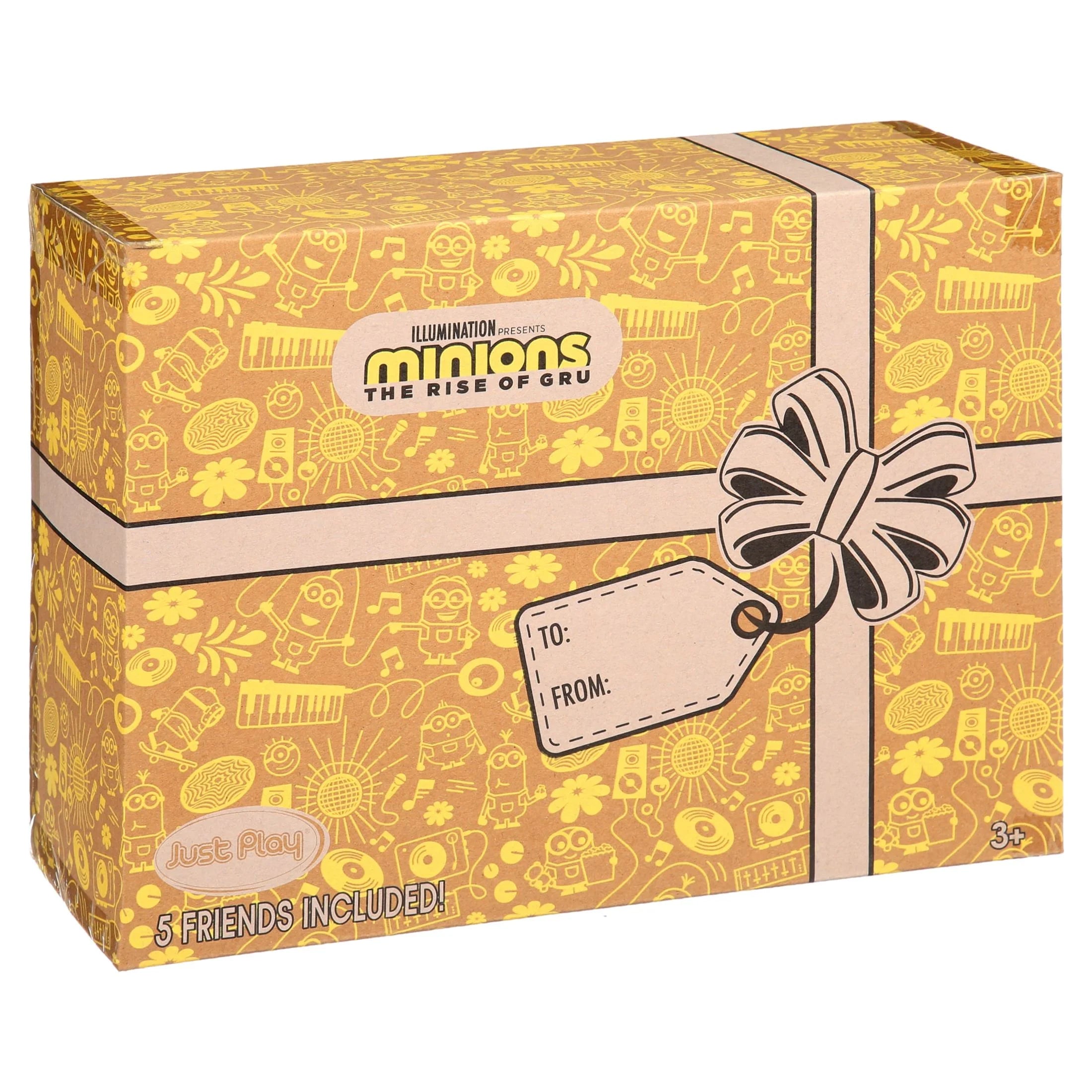 Minions and Gru Small Plush 5-Piece Collector Set, Kids Toys for Ages 3 Up C491089