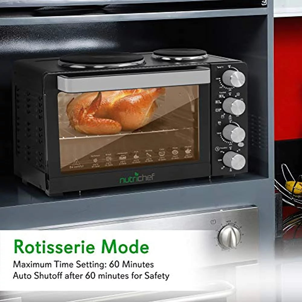 30 Quart Countertop Convection Oven with Rotisserie and Grill Q60124