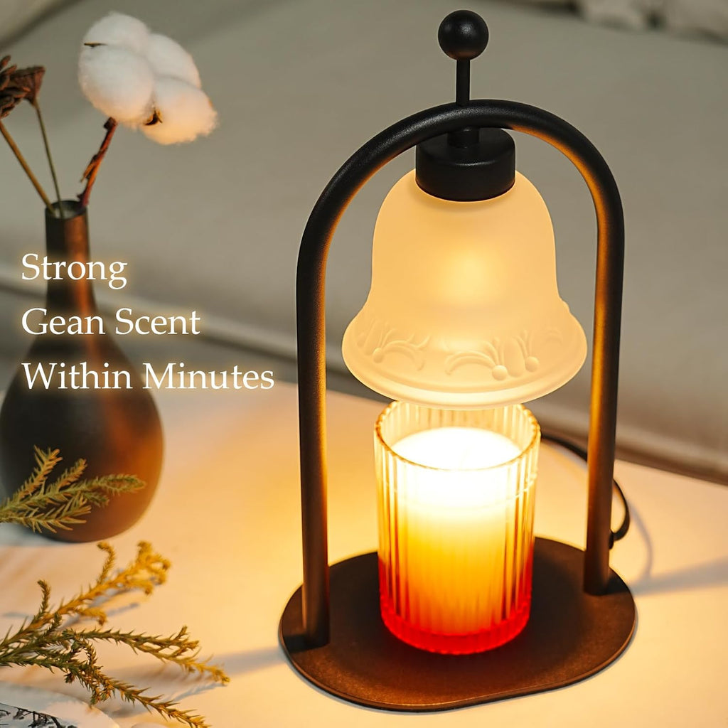 Candle Warmer Lamp with Timer and 2 Bulbs for Jar Candles G4644