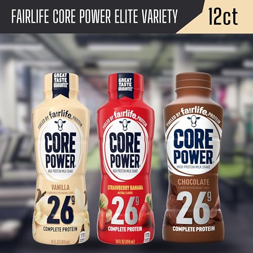 Protein Shakes for Workout Recovery, Chocolate, 14 Fl Oz (Pack of 12) with Key Chain Y4227