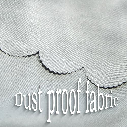 Furniture Dust Cover for Bed, King Size Mattress Protector, Breathable Washable, Light Grey G689