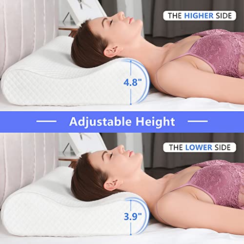 Queen Size Firm Contour Memory Foam Pillow for Neck Pain Relief C979890