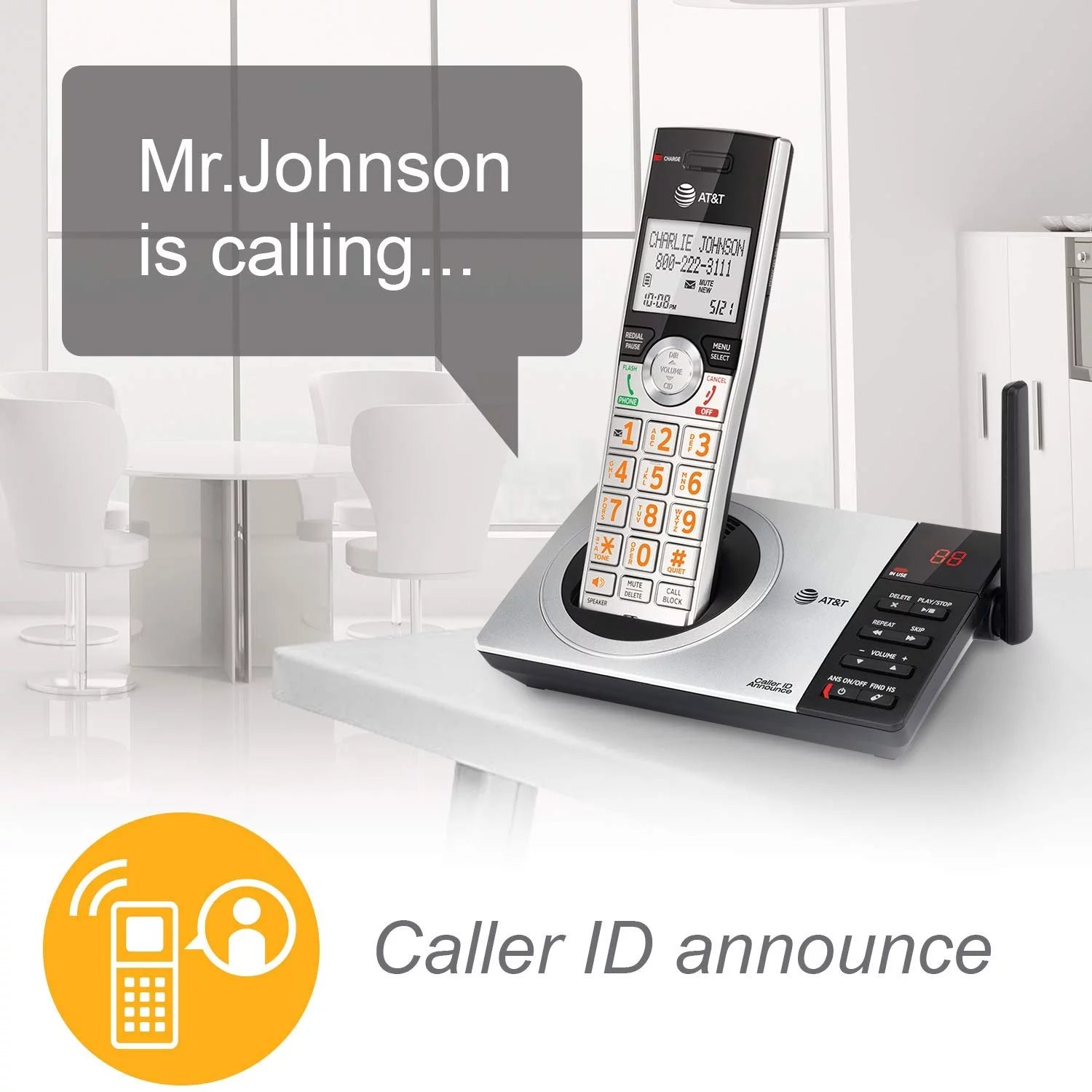 DECT 6.0 Expandable Answering System with 4 Handsets L490727