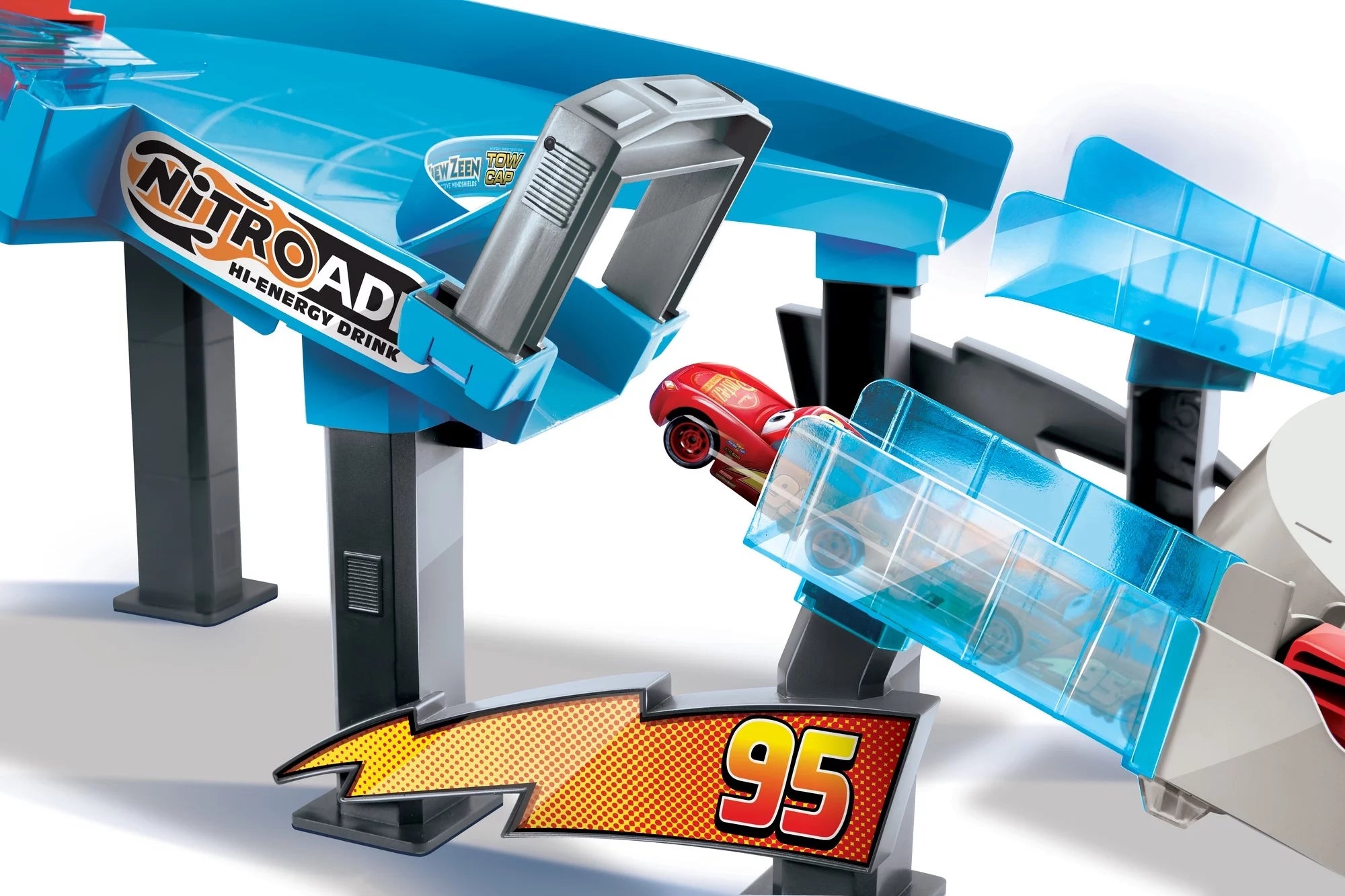 Disney Pixar Cars Double Circuit Speedway Playset with Lightning McQueen Toy Car W950320