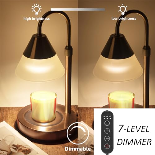 Candle Warmer Lamp with Timer and Dimmer, Electric Candle Melter for Jar Candles R3659