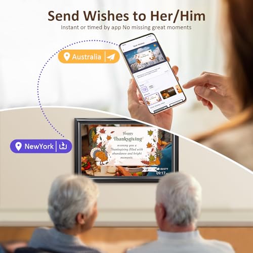 10.1 Inch WiFi Digital Picture Frame with IPS HD Display and 16GB Storage S343835
