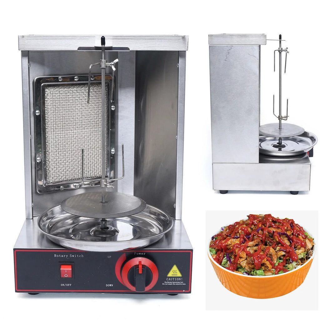 Vertical Gas Grill BBQ Rotisserie Smokeless Broiler W7687