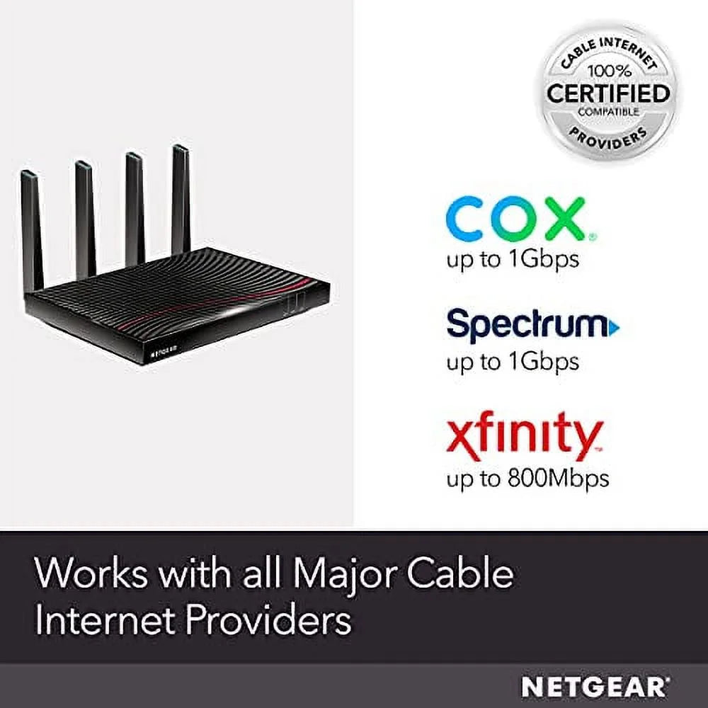 Cable Modem WiFi Router Combo, DOCSIS 3.1, AC3200 K247370