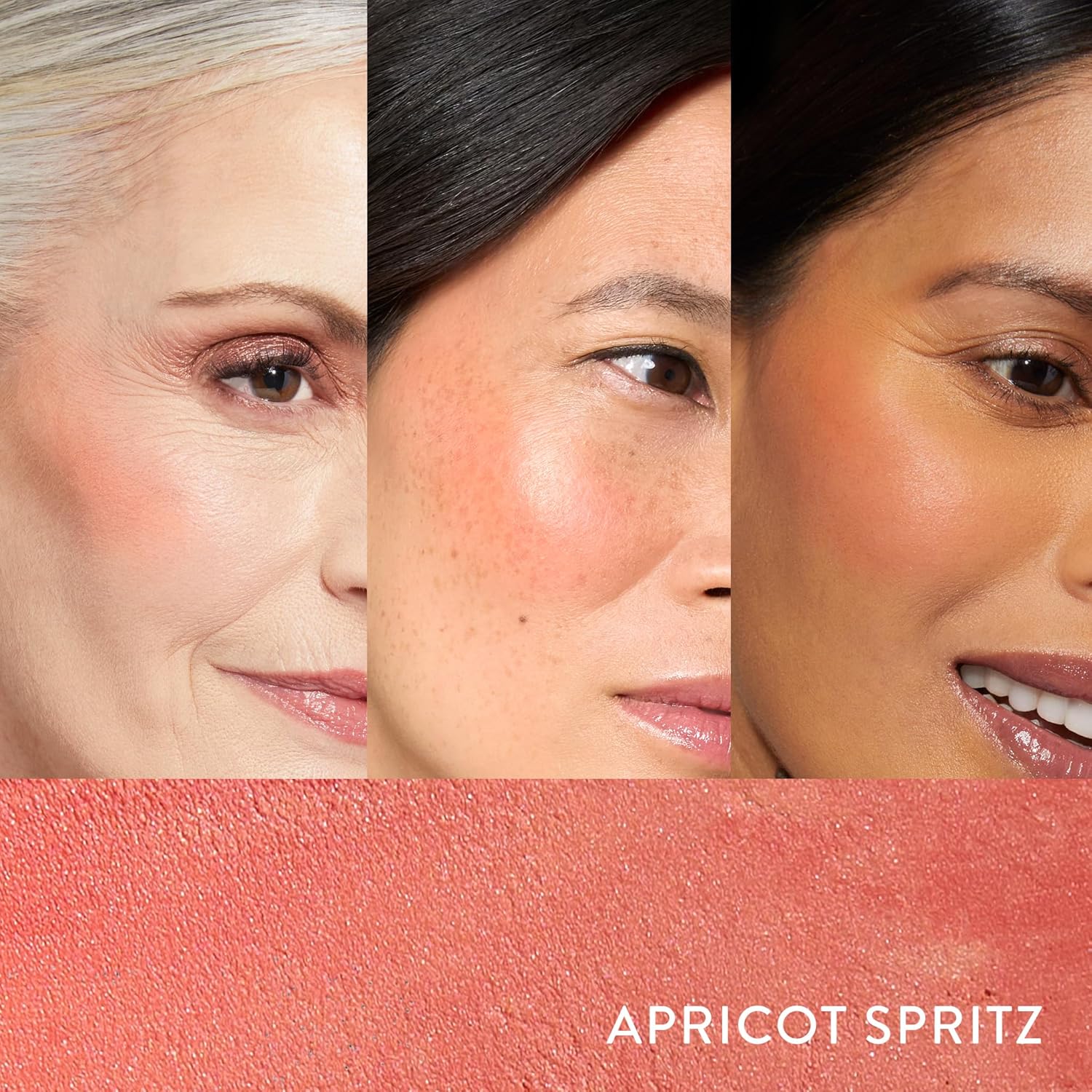Italian Marble Blush Makeup Stick for Cheeks, Apricot Spritz U6352