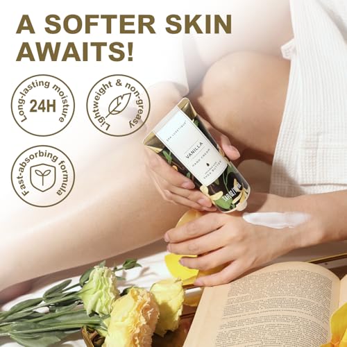 Vanilla Bath Gift Set for Women with Bubble Bath and Body Lotion X266