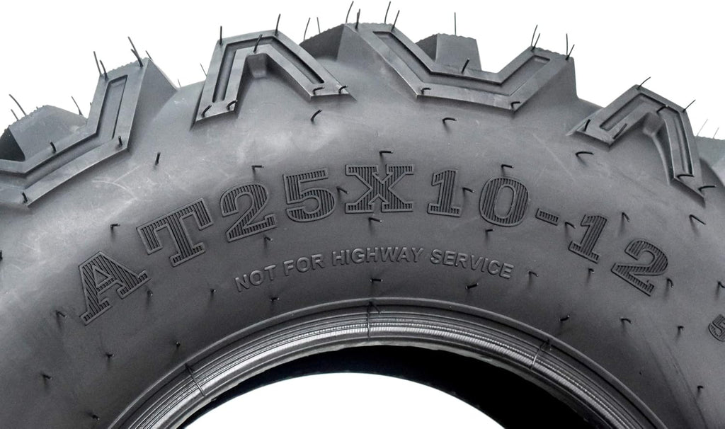 25x8-12 25x10-12 ATV UTV All-Terrain Tire Set 6 Ply Tubeless J457