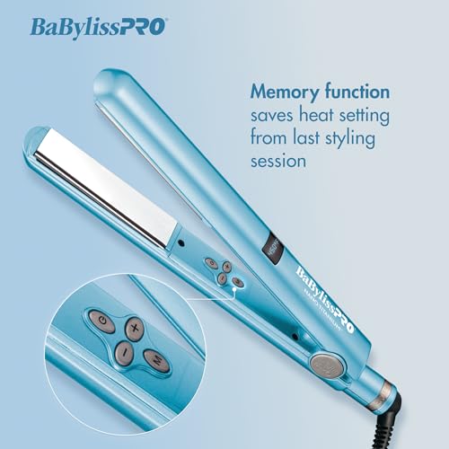 Nano Titanium Flat Iron Hair Straightener, 1" Digital for All Hair Types U7235