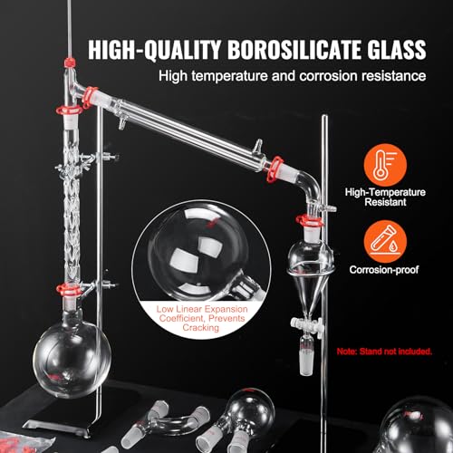 Laboratory Glassware Kit 29PCS 24/40, 250/1000ml E749