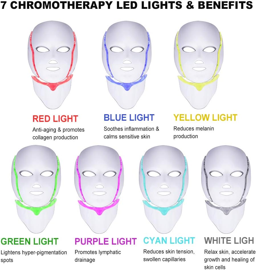 7 Colors Face and Neck Micro-Current Beauty Device T188
