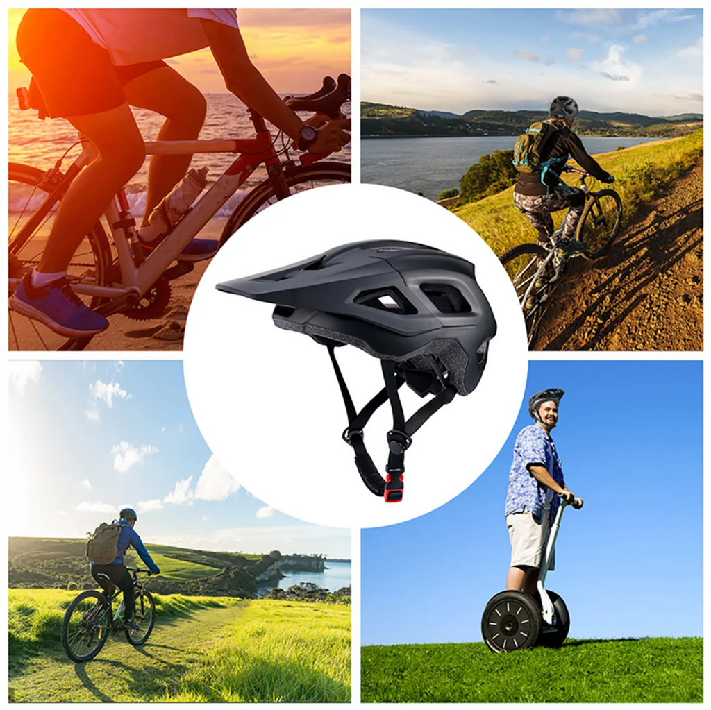 Mountain Bike Helmet with Extended Visor for Adults, Adjustable 55-61cm X674