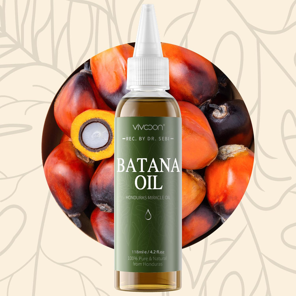Batana Oil for Hair Growth, Pure Natural Raw Oil from Honduras, 4.2oz X5252