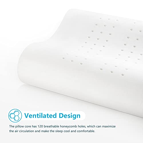 Queen Size Firm Contour Memory Foam Pillow for Neck Pain Relief C979890