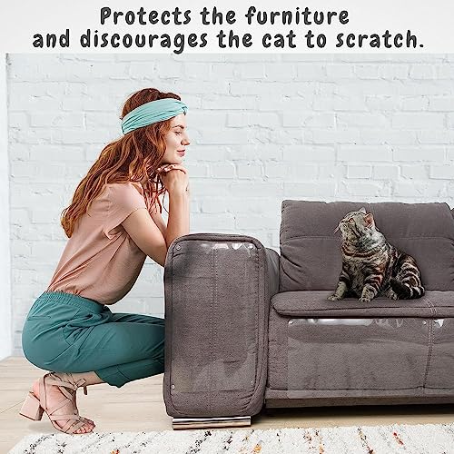 Cat Scratch Furniture Protector - 12 Pack, Couch Corner Guards for Cats Q510
