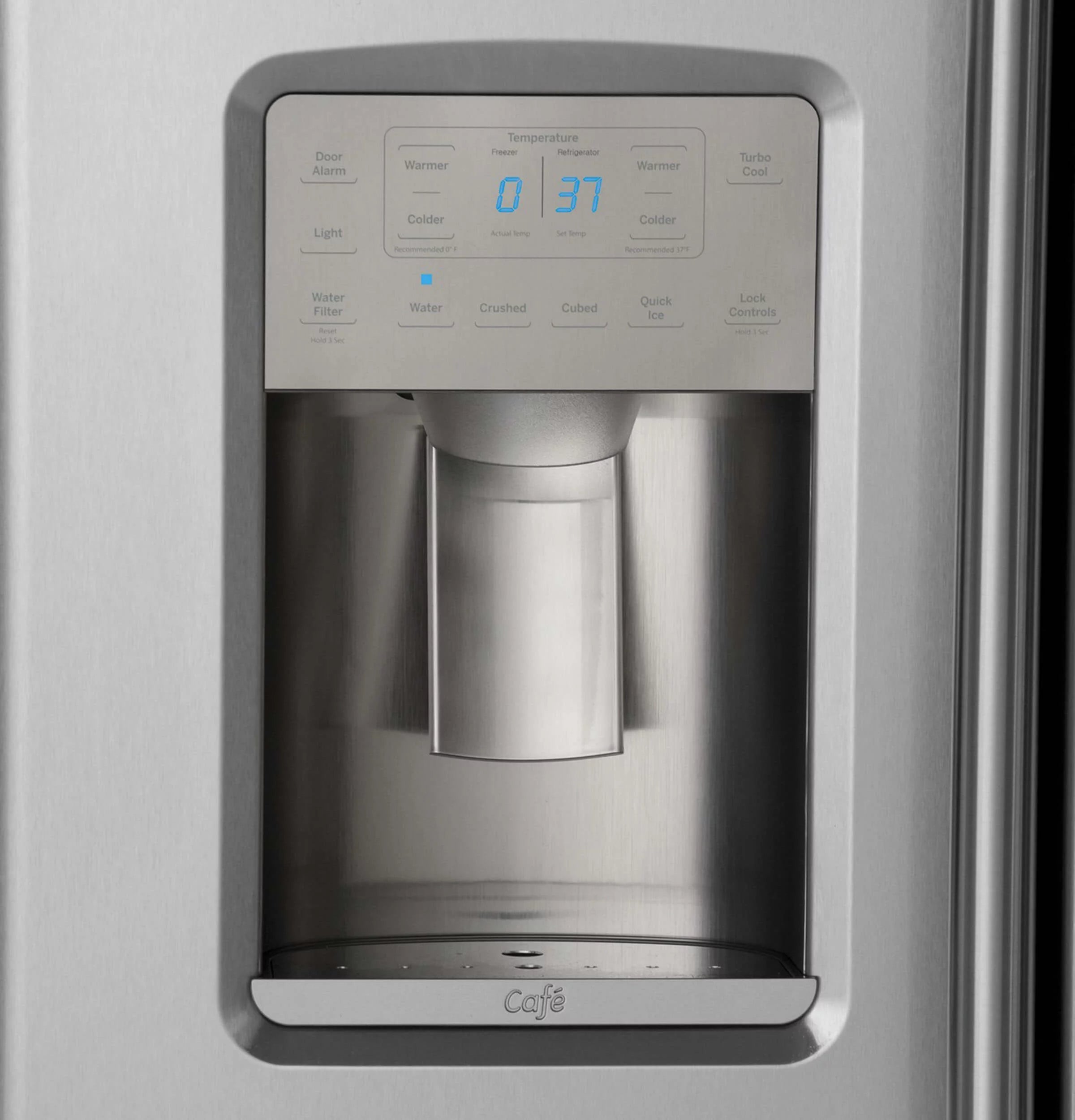 22 Cu. Ft. Stainless Counter-Depth Side-by-Side Refrigerator W746