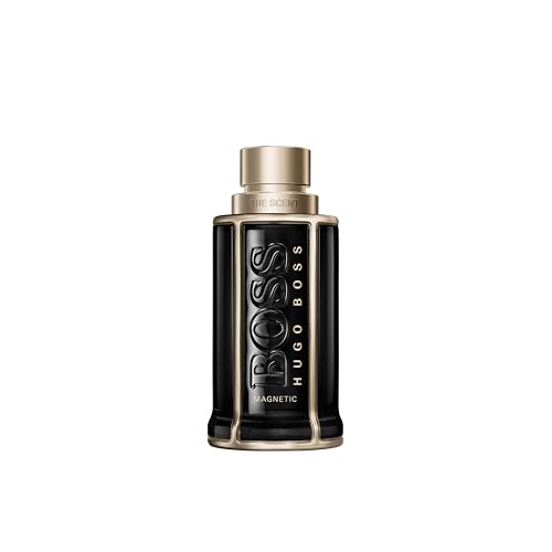 Hugo Boss The Scent Magnetic Eau de Parfum – Ambery Men's Cologne – With Notes of Maninka Fruit & Vanilla – Luxury Perfumes for Men – Long Lasting Fragrance