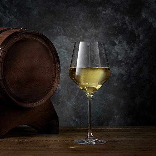 White Wine Glasses, Set of 4, 13.5 oz, Clear W692