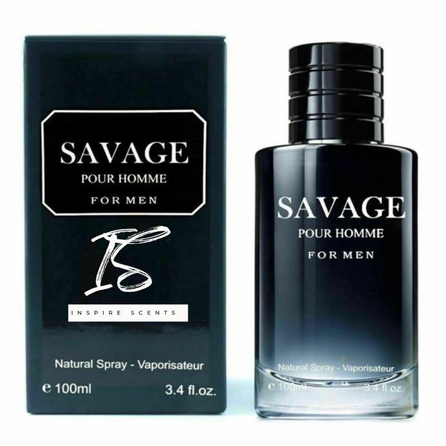 Savage Extrait De Parfum Spray for Men, 3.4 oz + Travel Spray, Pack of 3 X9909