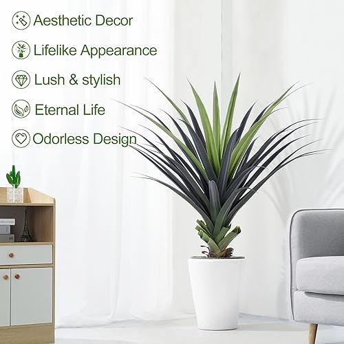 Artificial Spiked Agave Plant 3ft UV Resistant Indoor Outdoor Decor F58840