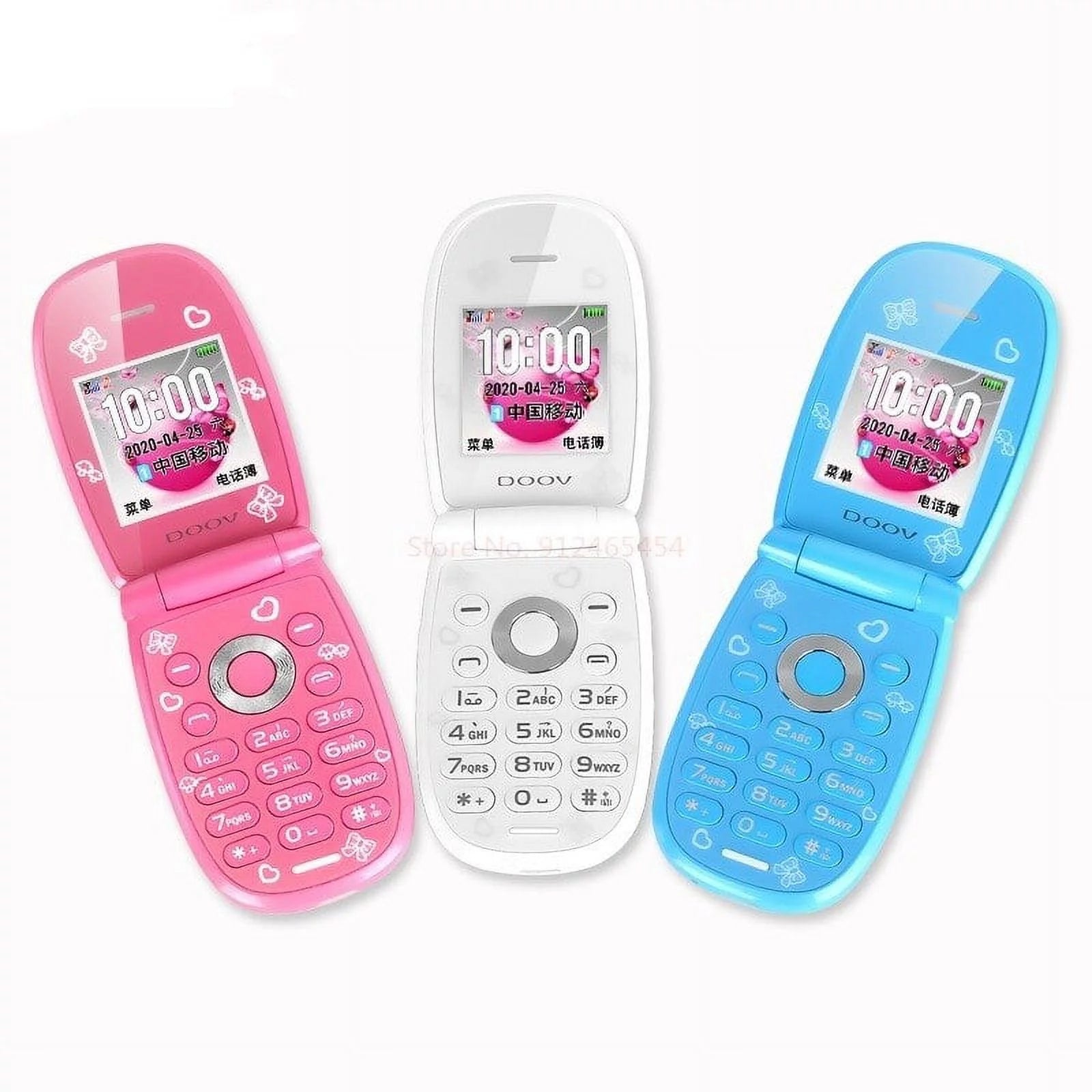 Mini Flip Phone 2G GSM Cellphone for Women K88356