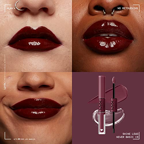 Long-Lasting Liquid Lipstick with Clear Lip Gloss - Rebel In Red A106025